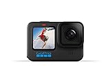 GoPro HERO10 Black - Waterproof Action Camera with Front LCD and Touch Rear Screens, 5.3K60 Ultra HD Video, 23MP Photos, 1080p Live Streaming, Webcam, Stabilization